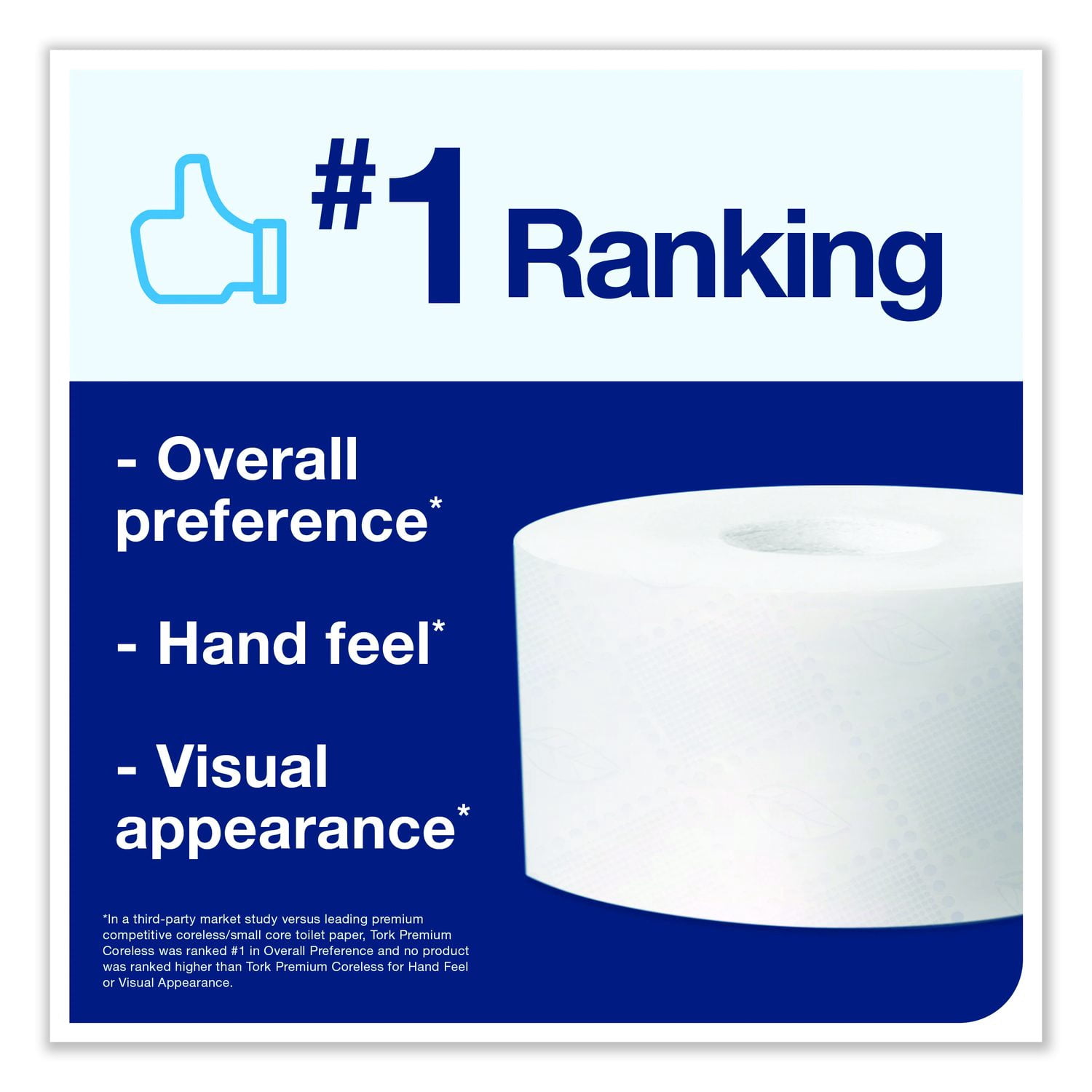 Tork® Coreless High Capacity Bath Tissue, 2-Ply, White, 750 Sheets/Roll, 12 Rolls/Carton