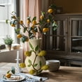 thumbnail image 4 of LuxenHome Ivory with Yellow Lemons Ceramic 13.5-Inch Tall Vase, 4 of 9