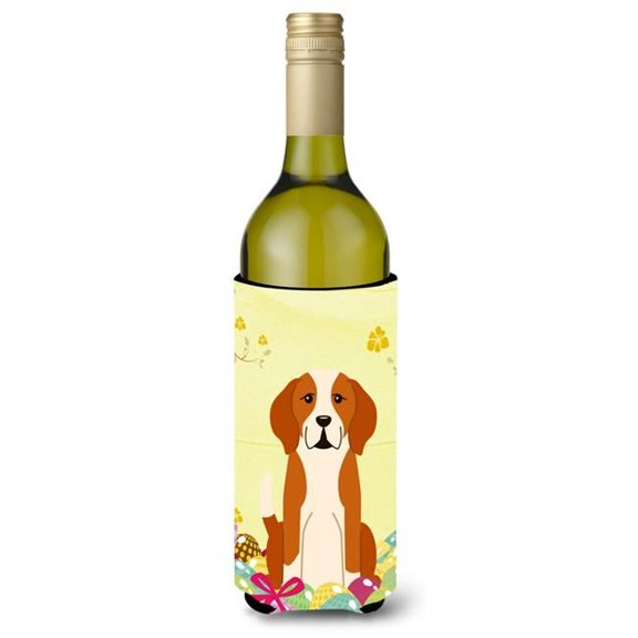 Carolines Treasures BB6110LITERK Easter Eggs English Foxhound Wine Bottle Beverge Insulator Hugger