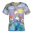 thumbnail image 4 of Rugrats Kid Shirts Unisex Casual Tops 3D Print Graphic Tees Short Sleeve T Shirts for Boys Girls 120CM, 4 of 8
