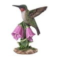 thumbnail image 7 of 5.5" Hummingbird on Foxglove Outdoor Garden Statue, 7 of 7