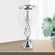 thumbnail image 3 of Elegante portavelas Centro de Candelabro Vela cónica Adorno de cristal Estatua Portavelas para la decoración del hotel de escritorio , Plata Pequeño Fernando Porta vela, 3 of 7