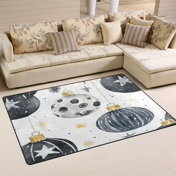 Decoration Christmas Soft Polyester Area Rug 31''x20'', Non Slip, Memory Foam, Water Absorbent