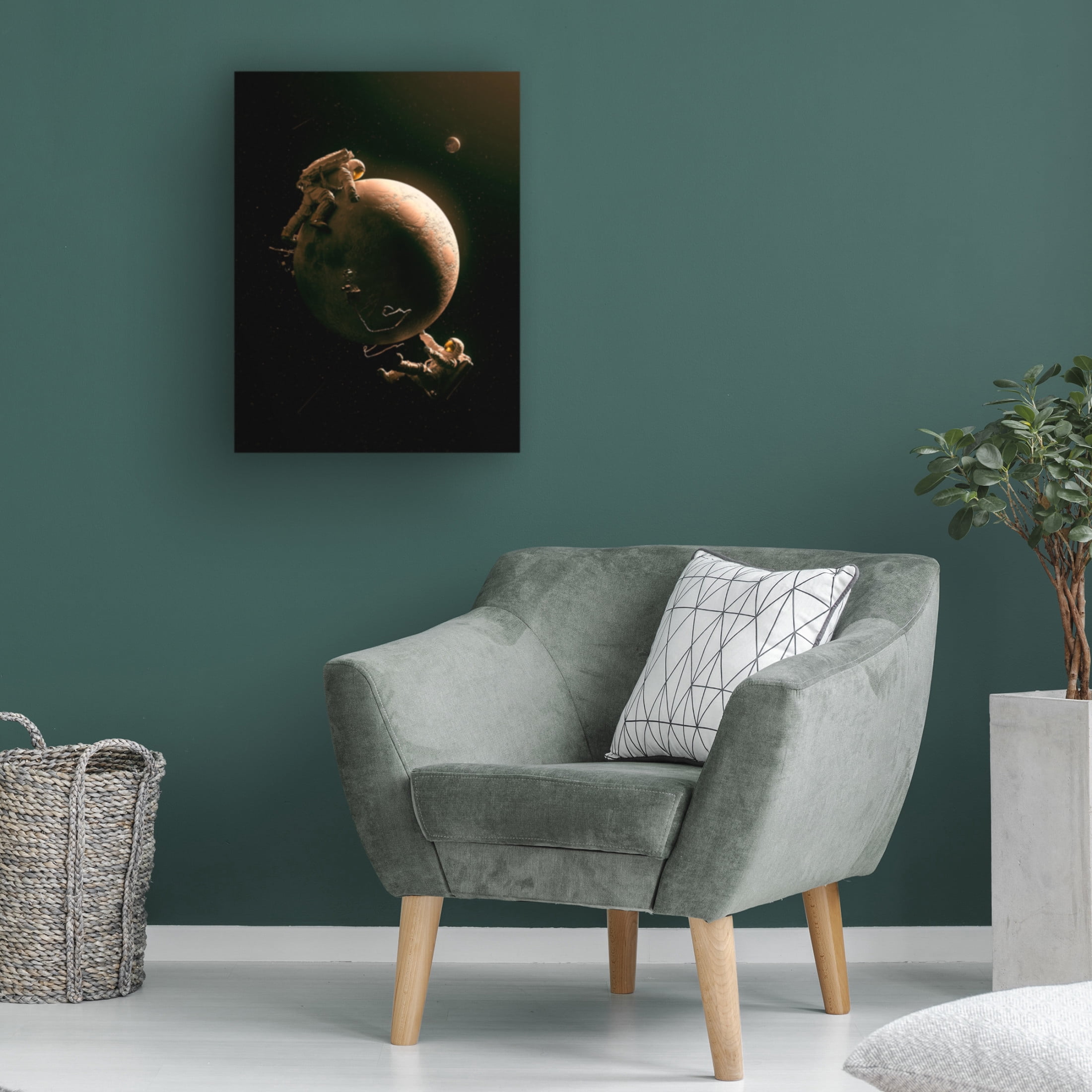 Canvas Wall Art - Francis Minoza 'Gravity Play' Wall Art for Living Room, Bedroom, or Office D?cor by Trademark Fine Art - 14 x 19 Inches