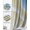 thumbnail image 3 of Navy Blue Ombre Ocean Blackout Curtains for Bedroom Living Room Darkening Curtains 96 Inches Long Watercolor Coastal Beach Waves Window Curtain 2 Panels Set Window Treatment Grommet Drapes 52"x96", 3 of 9