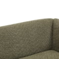 thumbnail image 6 of GDF Studio Nate Boucle Upholstery 3-seater Sofa, Rounded Design with Solid Wood Wedge Legs, Plush Cushions, Olive Green, 6 of 9