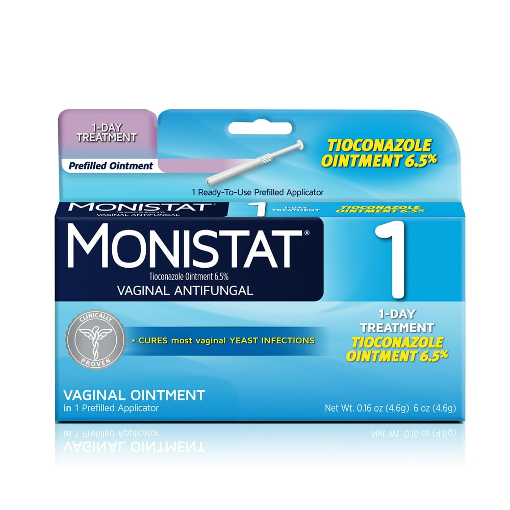 MONISTAT 1Dose Yeast Infection Treatment, 1 Prefilled Tioconazole Ointment Applicator Walmart