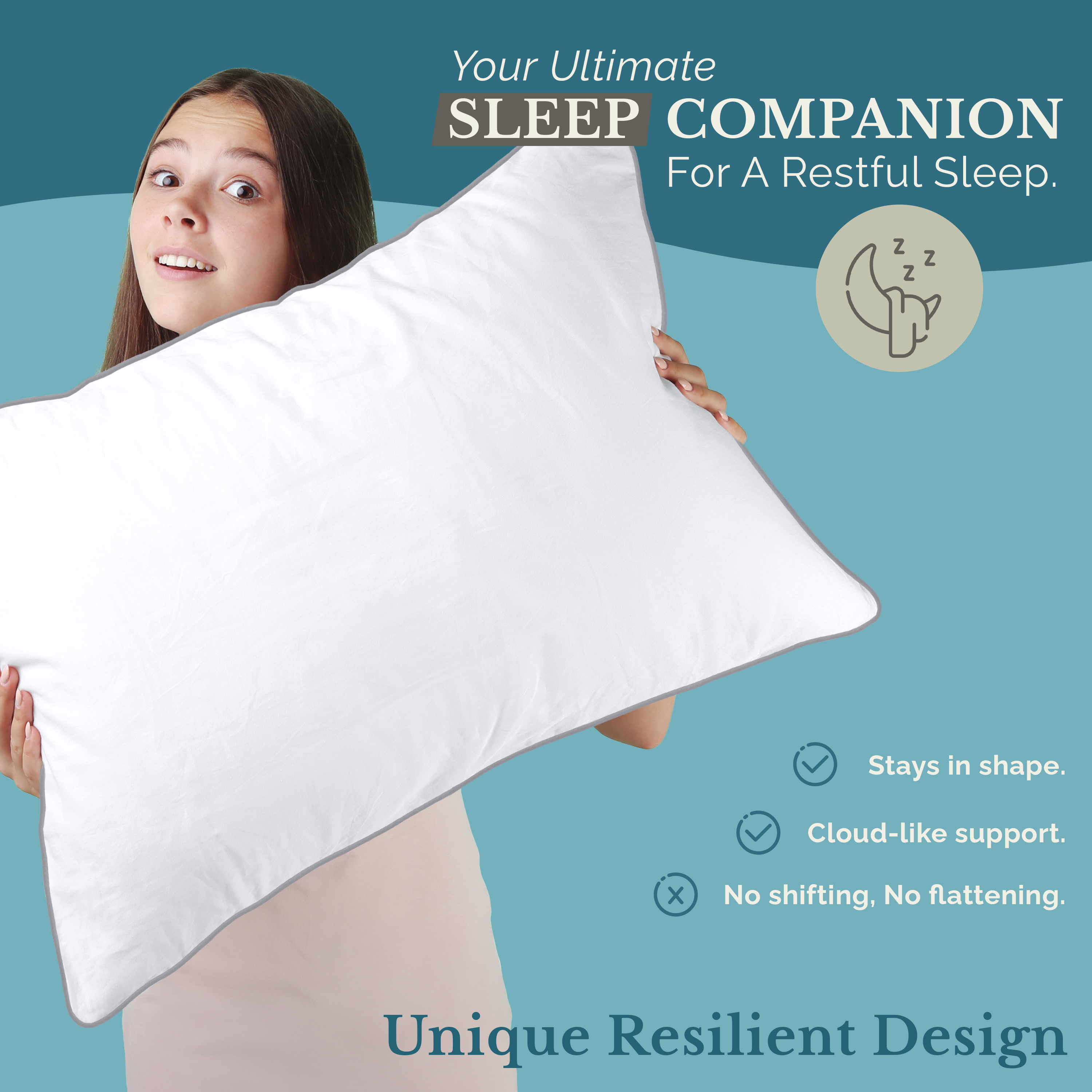 Casa Platino Cooling Pillows, Standard Size Set of 2 photo 3