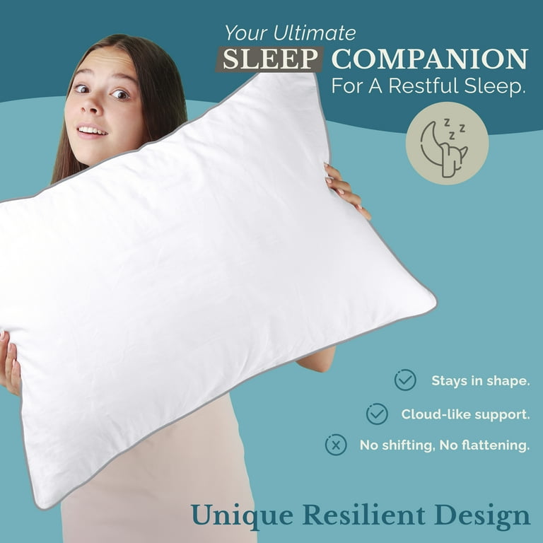 Casa Platino King Pillows, 2-Pack Medium Support photo 3