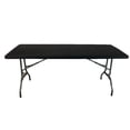 thumbnail image 2 of Stretch Spandex 6 ft Rect. Table Topper/Cap Black, 2 of 3