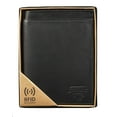 thumbnail image 6 of Jacksonville Football Jaguars Black Leather Traveling Bilfold Wallet w/ RFID Blocking- 14 total slots/pockets, 6 of 6
