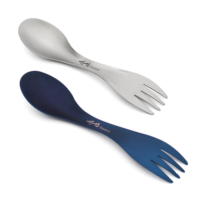 Titanium Spork For Outdoor Camping Lightweight Strong Non-Magnetic