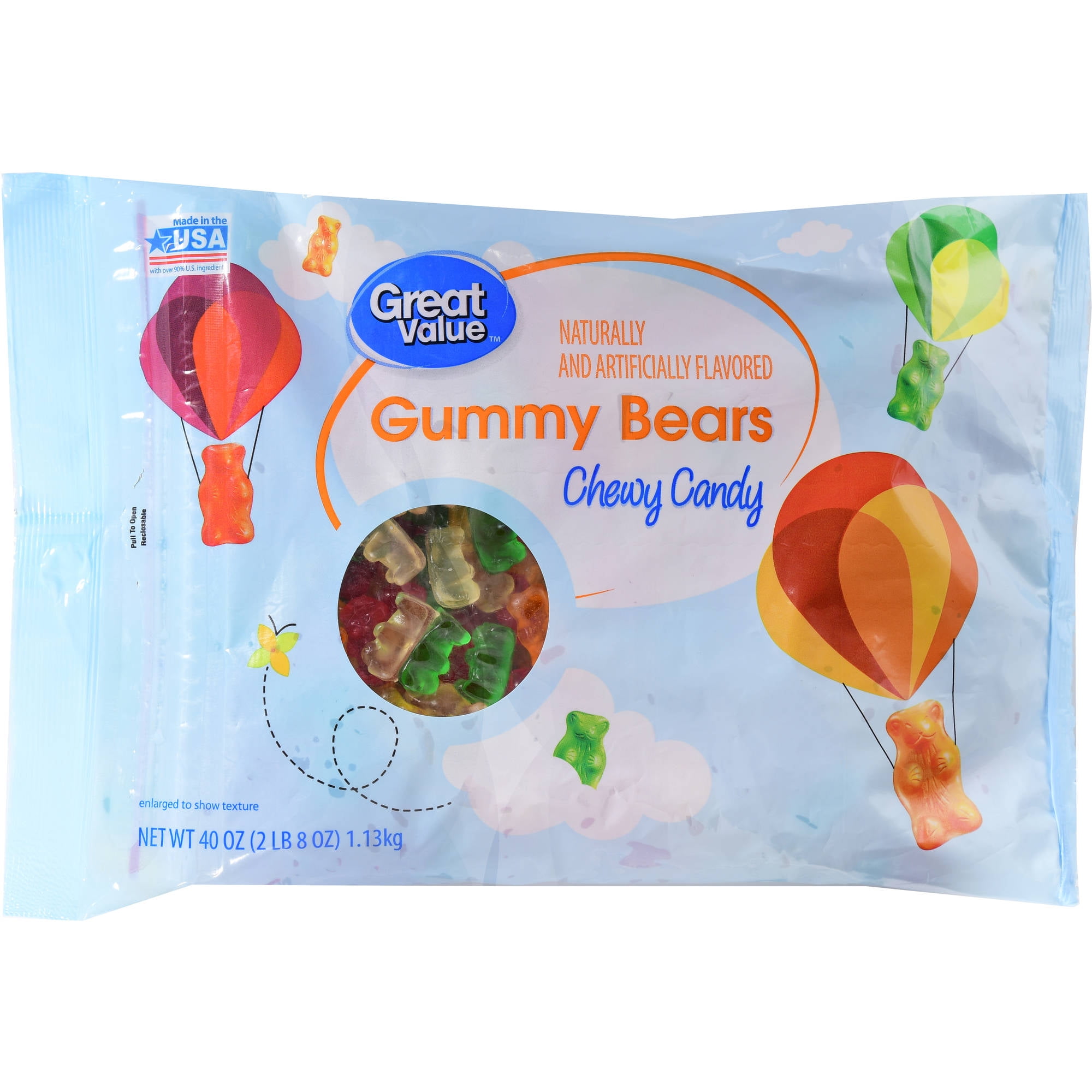 Great Value Gummy Bears Chewy Candy, 40 oz by Generic