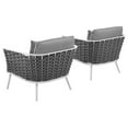 thumbnail image 4 of Afuera Living Patio Chair in White and Gray Finish (Set of 2), 4 of 7