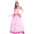 thumbnail image 5 of Vestido de princesa Marybiki, vestido de reina de la corte, disfraz de princesa rosa en flor de durazno, 5 of 5