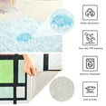 thumbnail image 3 of Yayeee Bath Rug for Bathroom Floor Non Slip Rectangle Fluffy Soft Absorbent Mat, 16"x24", Green Abstract Geometric, 3 of 7