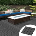 thumbnail image 2 of Outsunny Dalles de Terrasse Emboîtables en PP, Revêtement de Sol Extérieur, Ensemble de 9, Noir, 2 of 10