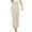 Beige, variant on Dianli Solid Long Outfit Up to 60% Off Women's Fashionable And Comfortable Solid Color Semi Elastic Button Up Pants Coffee L