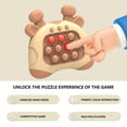 thumbnail image 5 of FIEWESEY Quick Push Console with Instant Sound Feedback,Handheld Fast Speed Pushing Game,Early Education Game Console,Pop it Fidget Toy Fast Push Game Decompression Toy (Brown), 5 of 7