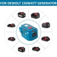thumbnail image 3 of 150W Power Inverter Compatible with DW 20V Battery Power Inverter 20V DC to AC 110V 120V with LED Light for Outdoor Camping, 3 of 10