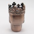 thumbnail image 4 of Trituradora de molinillo para fumar, especias, tabaco, hierbas, metal, calavera, 3 capas (canela), 4 of 9