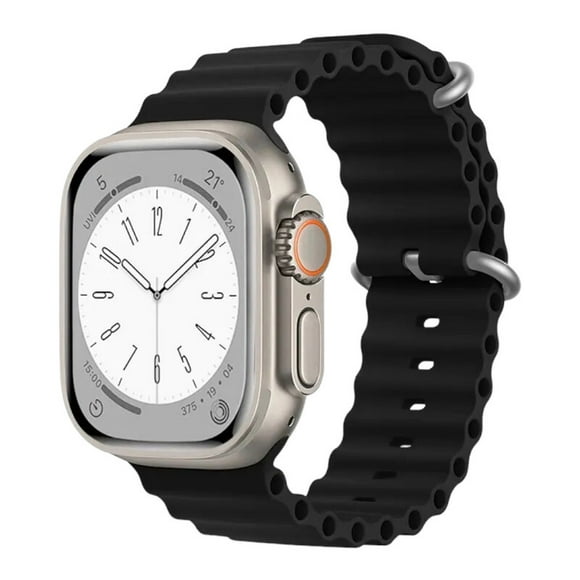 Correa para Apple Watch de Silicon, compatible con 42 mm / 44 mm / 45 mm / 49 mm. Modelo Ocean (Color Liso).