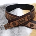 thumbnail image 4 of COMEET Waist Belt, Medieval Waistband Vintage Cosplay Embossed Belt for Men Cosplay Supplies Waistband for Photoshoots and Stage, 4 of 7