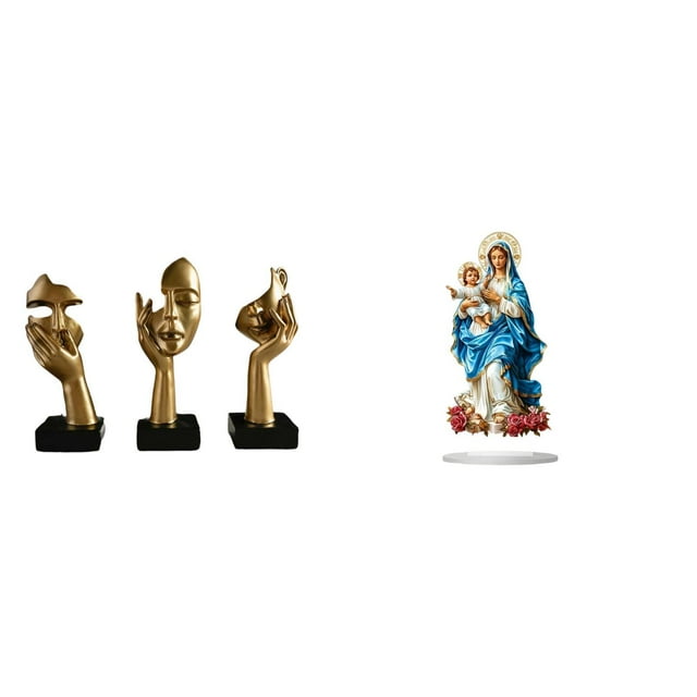 Estatuas de pensadores,Estatuas de pensadores,esculturas de arte abstracto para mesa,Letrero de mesa,Decoración de escritorio acrílica,rincón navideño,decoración del hogar,Decoración de