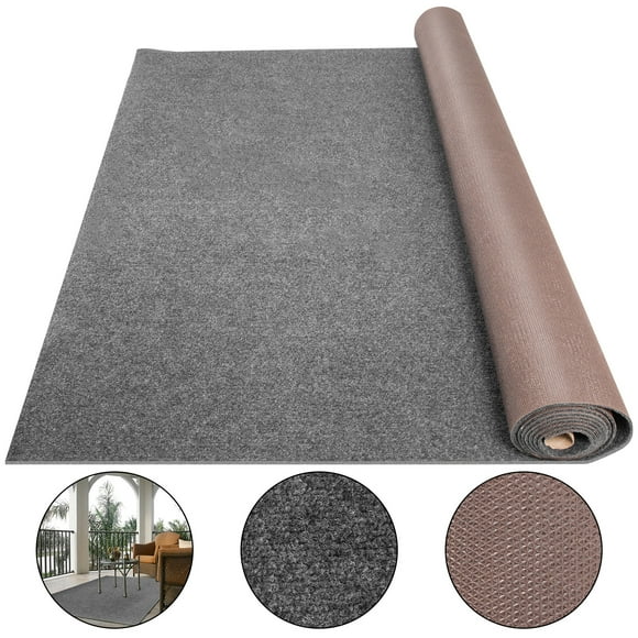 VEVOR Gray Marine Carpet 6 ft x 36 ft, Boat Carpet Rugs, Indoor Outdoor Rugs for Patio Deck Anti-Slide TPR Water-Proof Back Outdoor Marine Carpeting Outdoor Carpet