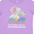 thumbnail image 4 of Inktastic My Godfather Loves me to the Moon and Back Elephant Family Boys or Girls Toddler T-Shirt, 4 of 5
