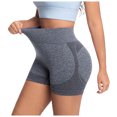 thumbnail image 5 of vigerkar Women's Workout Yoga Gym Shorts High Waisted Butt Lifting Scrunch Butt Seamless Booty leggings Shorts (Grey, XL), 5 of 6