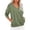 Army Green, variant on Womens Sweatshirt Sawvnm Women's Fashionable Casual Long-sleeved Pocket V-neck Capless Sweater Top Army Green XL