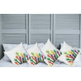 thumbnail image 2 of Ambesonne Colorful Throw Pillow Cover 4 Pack, Silhouette of Hands, 20", Multicolor, 2 of 7