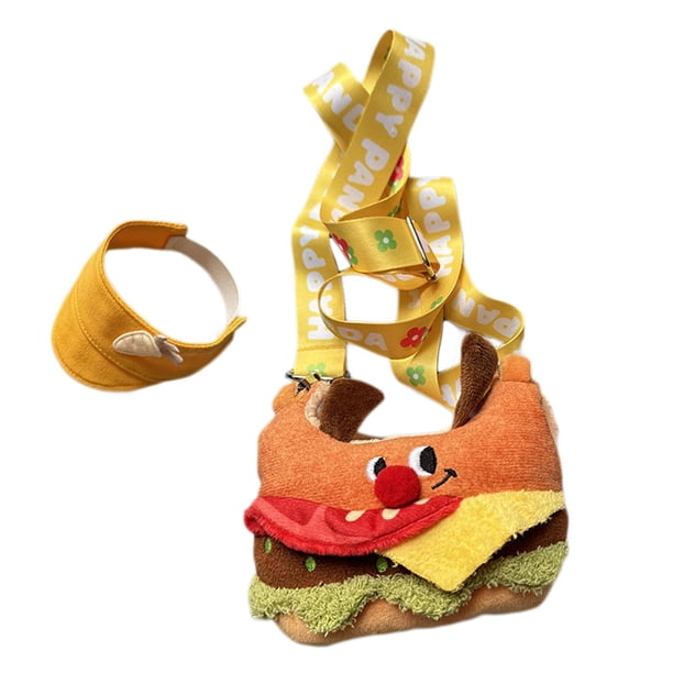 Colgante de bolso de peluche para muñeca, decoración de bolso de muñeca, coordinación práctica educativa para Sombrero de bolsa para perro