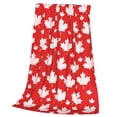 thumbnail image 3 of Bingfone Maple Leaves Print Flannel Fleece Blanket Throw Blanket For Bed,Sofa,Couch,Travel,Camping(50"X40"), 3 of 9