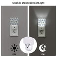 thumbnail image 3 of Cauagu Daisies Flowers Print LED Nightlight,0.5W Night Lights Plug into Wall 1 Pack with Dusk-to-Dawn Light Sensor Soft Glow Lamp for Bathroom Adult Hallway-US, 3 of 7