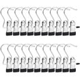 thumbnail image 1 of Hanger Clamp Hooks 20 Pieces Portable Laundry Hook Starter Clips Hook Stainless Steel Multipurpose Hooks Metal Clothes Hook for Pants Shoes Towel, 1 of 5