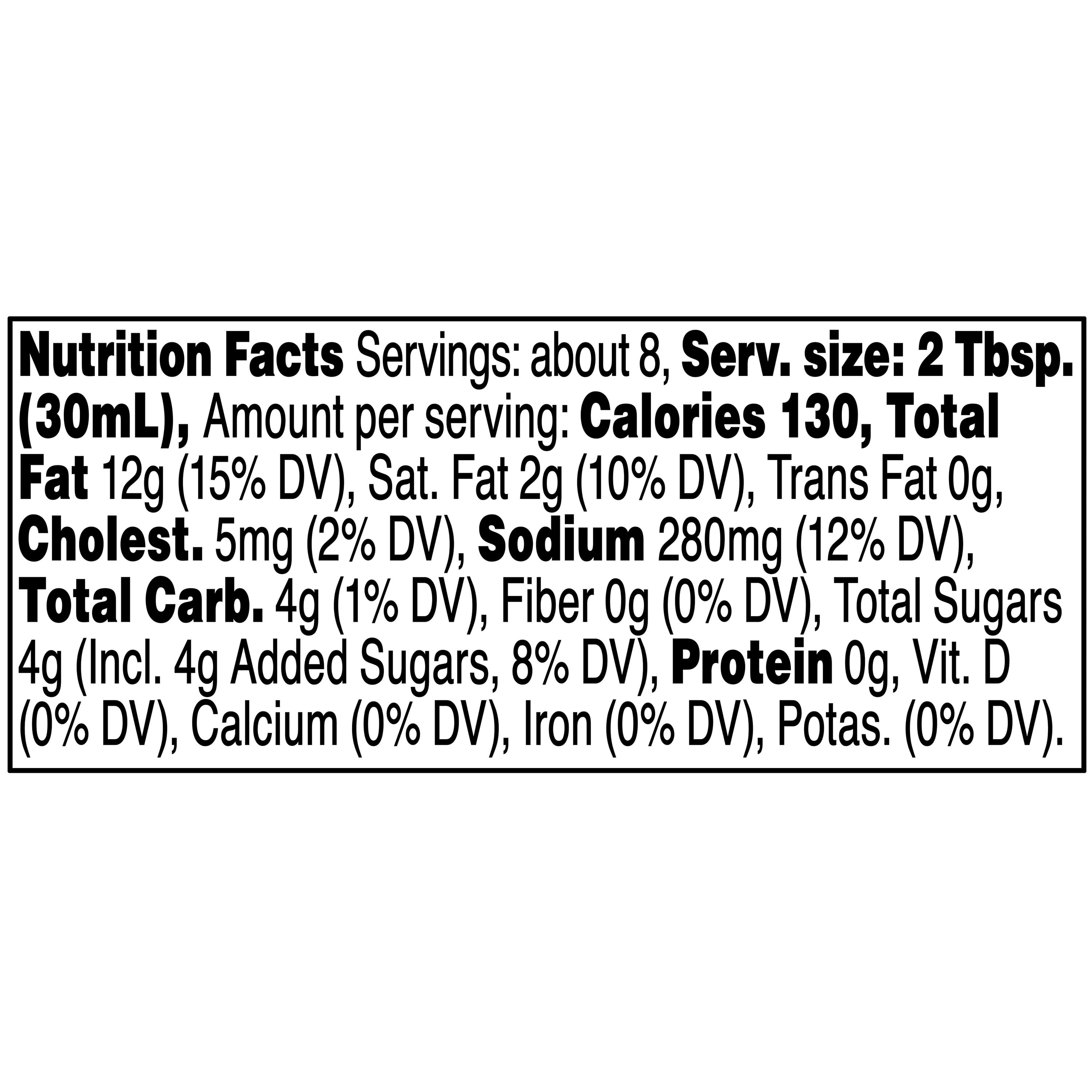 Great Value Thousand Island Dressing, 8 fl oz Bottle