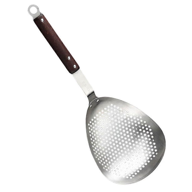 Metal Noddles Strainer For Kitchen Tool Cooking Daily Use Silver Ergonomic Handle 1Set