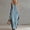 Sky Blue, variant on Women's Half Zip Contrast Trim Jumpsuit – Sleeveless Loose Wide Leg with Pockets, Casual Summer One Piece White，XL
