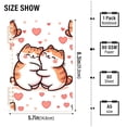thumbnail image 3 of Hearts with Cats Ring Binder Notebook Journey Note Diary College Ruled Spiral Notebook Study Loose Leaf Paper A5 60 Pages, 3 of 8