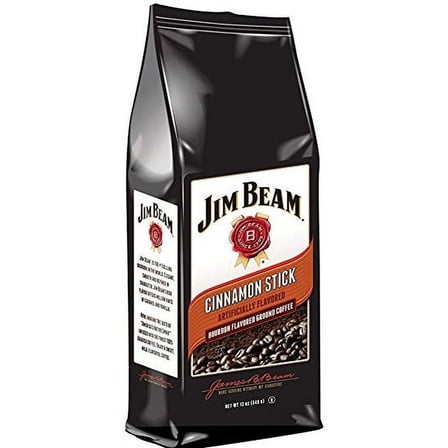 Jim Beam Cinnamon Stick Flavored Ground Coffee, 12 Ounce