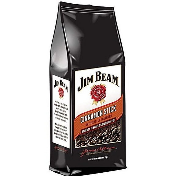 Jim Beam Cinnamon Stick Flavored Ground Coffee, 12 Ounce