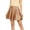 Aline-Camel, variant on Women's Casual High Waist Solid Faux Leather Mini Skirt – Chic & Stylish