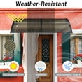 thumbnail image 4 of Yescom 38"X78" Window Awning Door Canopy Polycarbonate Anti-UV30+ Cover Outdoor Rain Snow Protection Patio Brown Board, 4 of 9
