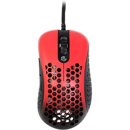 Restored G-Wolves Skoll SKL Ace Lightweight Honeycomb Wired USB RGB Gaming Mouse, Shadow Red (Refurbished)