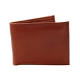 thumbnail image 1 of Cartera Hombre Piel Genuina Bifold Compartimento Secreto Interiores en Tela Camel, 1 of 8