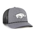 thumbnail image 2 of Men's-'47  Gray Arkansas Razorbacks Carbon Rope Adjustable Hat, 2 of 4