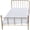 Gold, variant on Jiibva 1:12 Dollhouse Furniture Bed, Metal Dollhouse Bed Iron Frame Single Bed Mini Bed Model Bedroom Scene Dollhouse Accessories