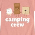 thumbnail image 3 of Instant Message - Camping Crew Smores - Toddler & Youth Girls Short Sleeve Graphic T-Shirt, 3 of 7